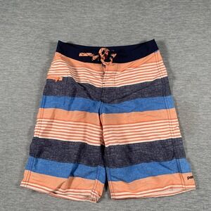 Patagonia Board Shorts Boys 12 Multicolor Striped Recycled Nylon Swim Trunks
